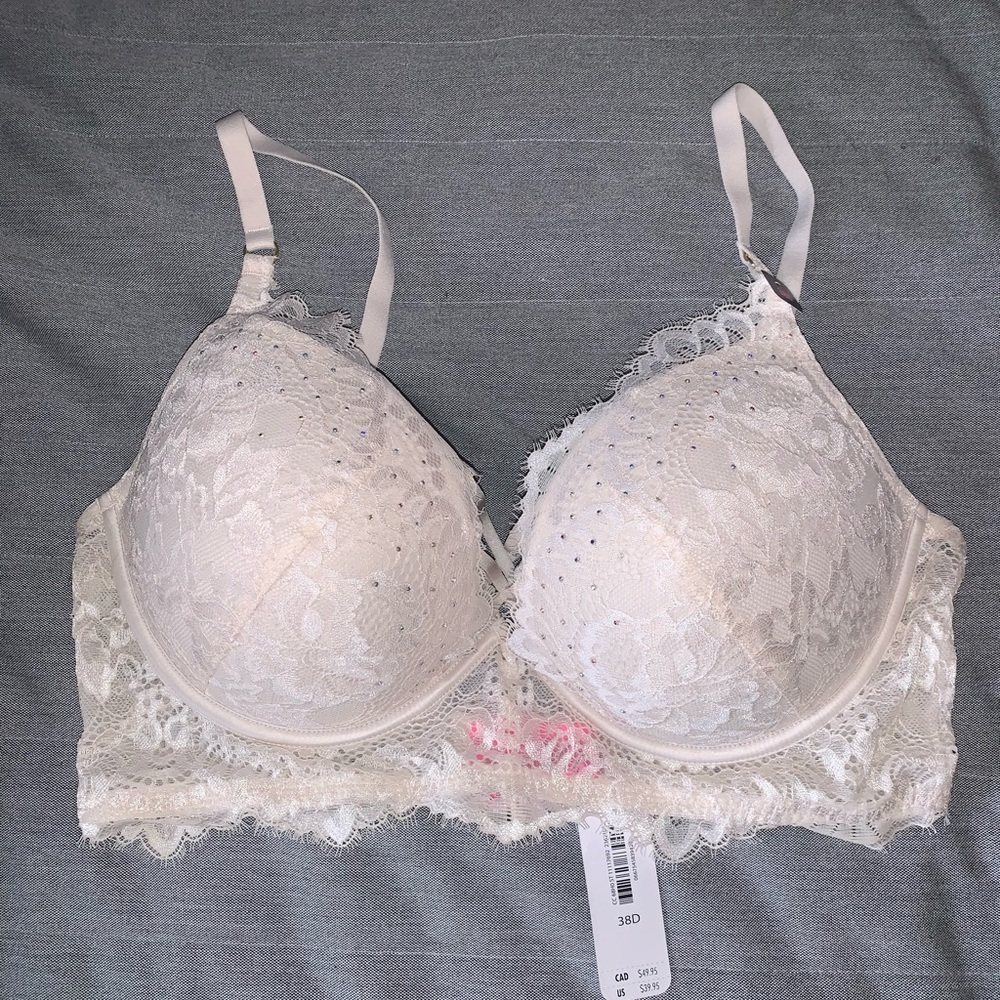 Cream bra